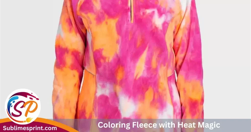 Coloring Fleece with Heat Magic