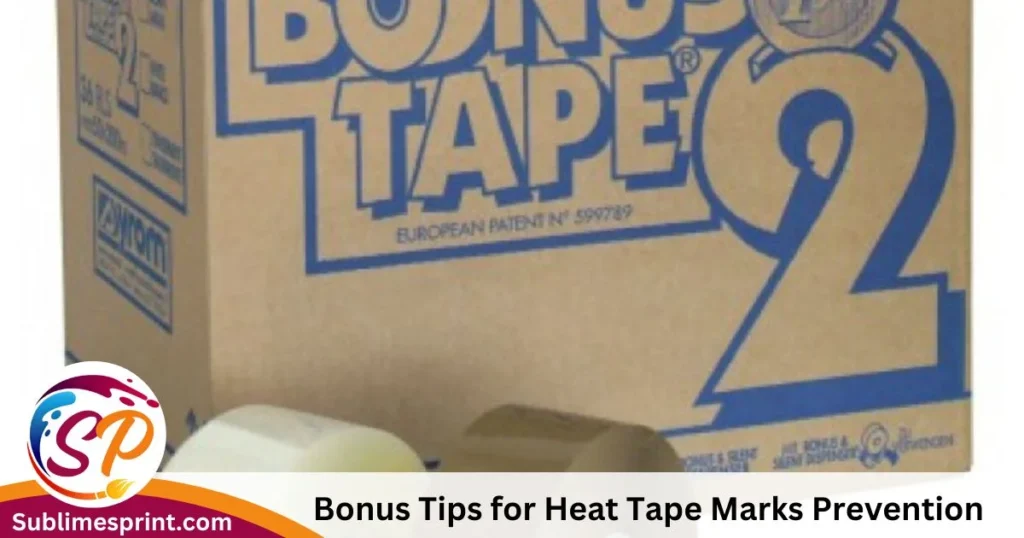 Bonus Tips for Heat Tape Marks Prevention