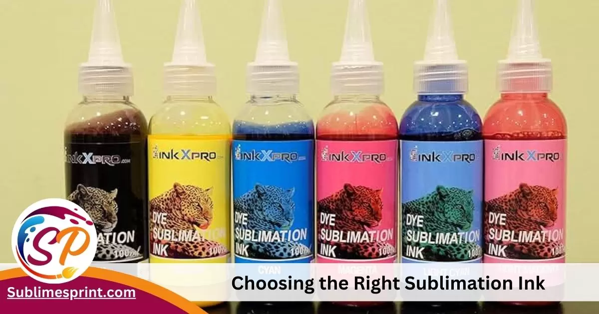 Choosing the Right Sublimation Ink