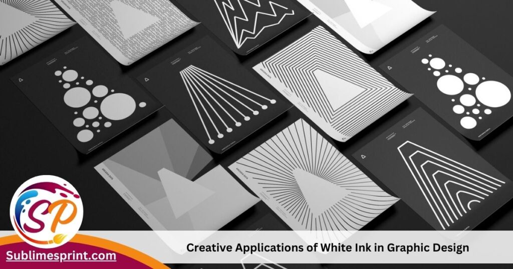 Creative applications of white ink in graphic design