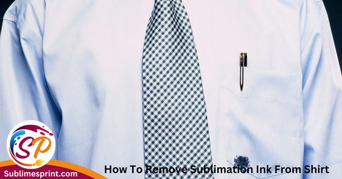 How To Remove Sublimation Ink From Shirt