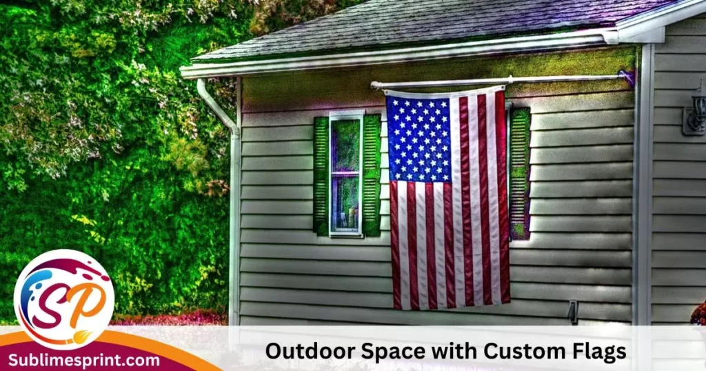  Outdoor Space with Custom Flags