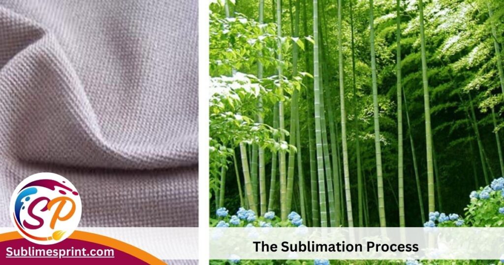 Sublimation process on bamboo fabric